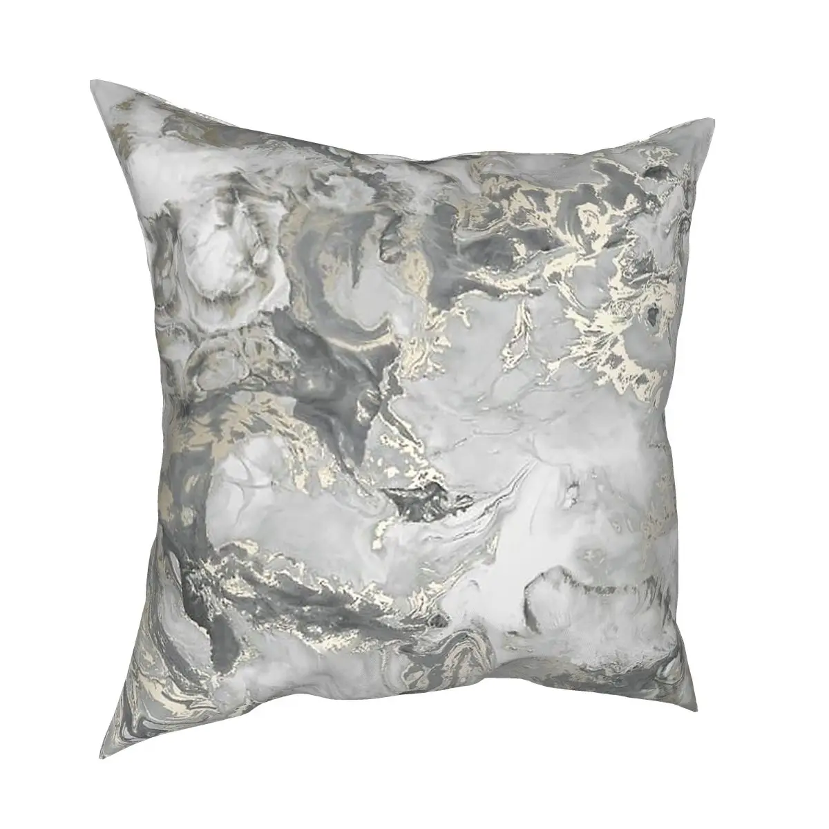 

Marble Gray Silver Gold Pillowcover Home Decorative Modern Marbled Texture Cushion Cover Throw Pillow for Living Room Polyester