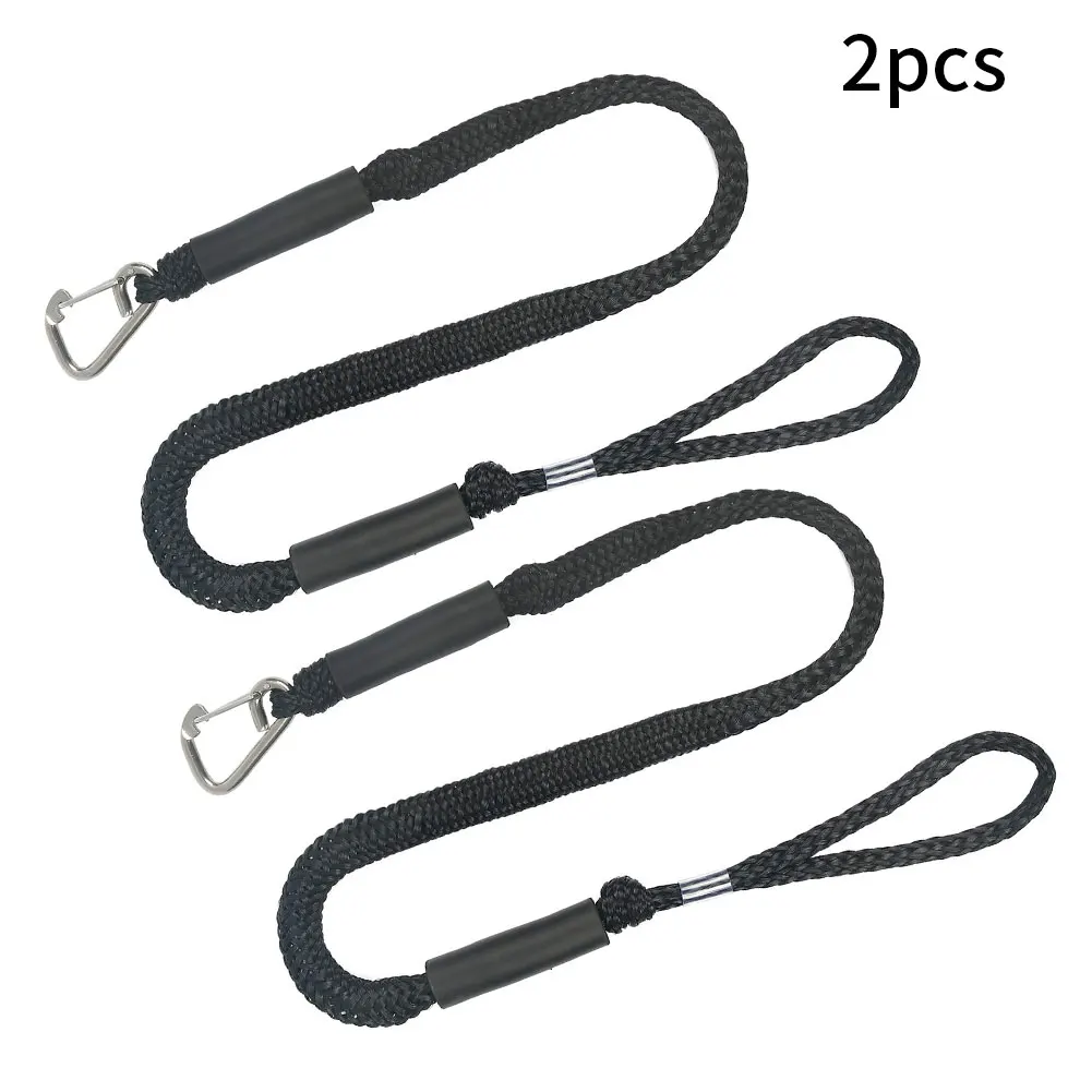 

2021 NEW 2Pcs Set Bungee Dock Line Mooring Rope For Boat 4FT To 5FT 1.22M Rope Bungee Cord Dockline Boats Kayak Accessories