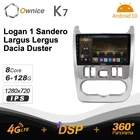 Автомагнитола Ownice K7 2din Android 10,0 для Renault Logan 1 Sandero 2009-2015 Lada Largus Lergus 2012-2020 Dacia Duster 2010-2017