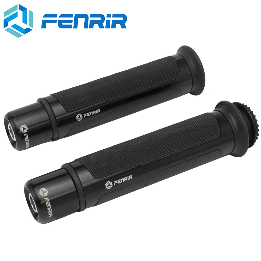 Мотоциклетные ручки с ЧПУ 22 мм для Yamaha Fz6 R1 R3 R6 R15 R25 YZF R1 MT07 MT-09 Tmax 530 XJ6 Ybr для HONDA SUZUKI KTM Benelli - Цвет: Black No Box