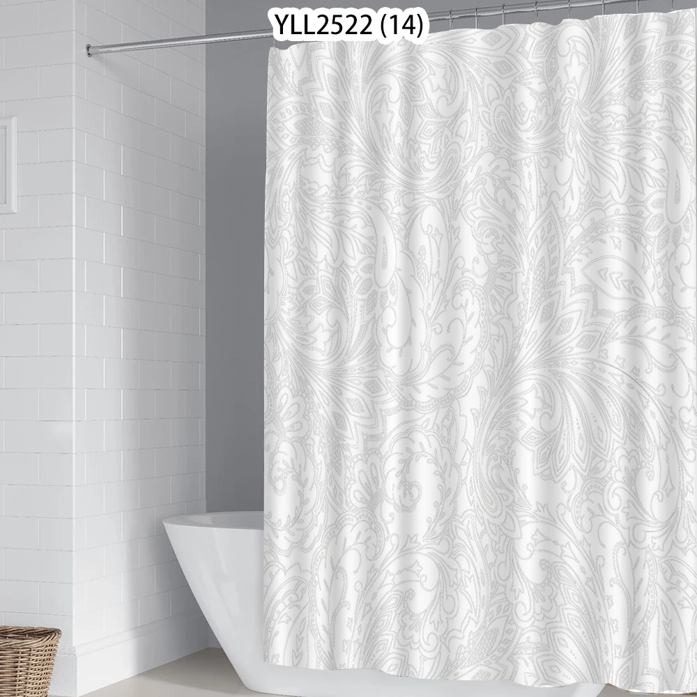 Занавеска для душа из полиэстера с принтом в виде мозаики | Дом и сад