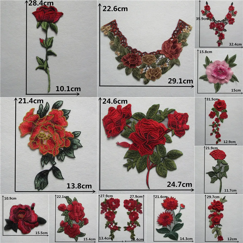 Горячая Распродажа цветок искусственное кружево воротник аппликация рукоделие