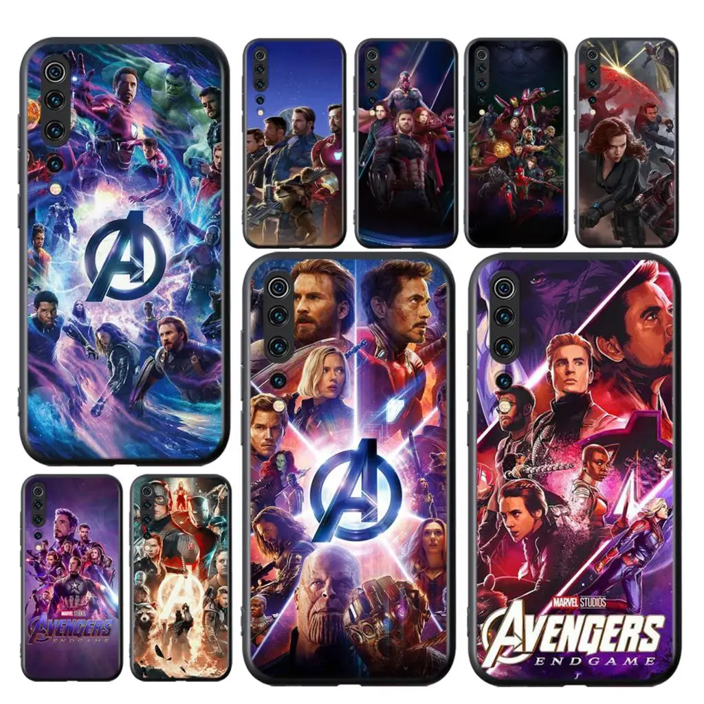 

Marvel Avengers Heroes For Xiaomi Mi 11i 11 10T 10 9T 9 A3 8 Lite CC9 SE Note10 Lite Ultra Pro Soft Silicone Phone Case