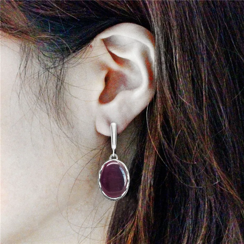 Овальный темно-красный опал Цепочки и ожерелья Серьги Кольца комплект ювелирных