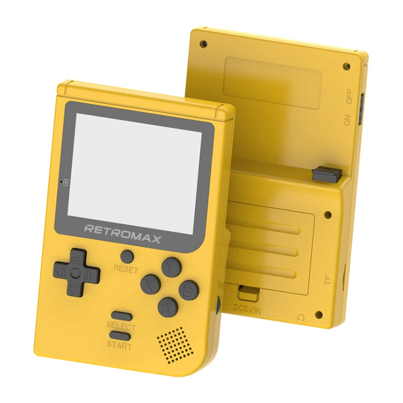 Данные лягушка Retromax 8 бит мини портативная игровая консоль встроенный 181 игр 3 дюймов ЖК-Видео игровой плеер детский подарок - Цвет: Yellow
