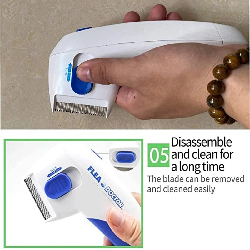 Super-Pet-Electric-Flea-Lice-Cleaner-Comb-For-Any-Dog-Breed