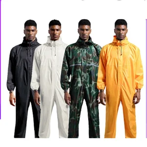 Водонепроницаемый комбинезон с капюшоном, светоотражающий дождевик, рабочая одежда, пыленепроницаемый Краскораспылитель, унисекс, дождевик, спецодежда, защитные костюмы