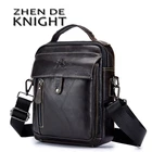 Брендовые мужские сумки из 100% натуральной кожи, мессенджер на плечо для мужчин, модные повседневные тоуты через плечо, новый стиль