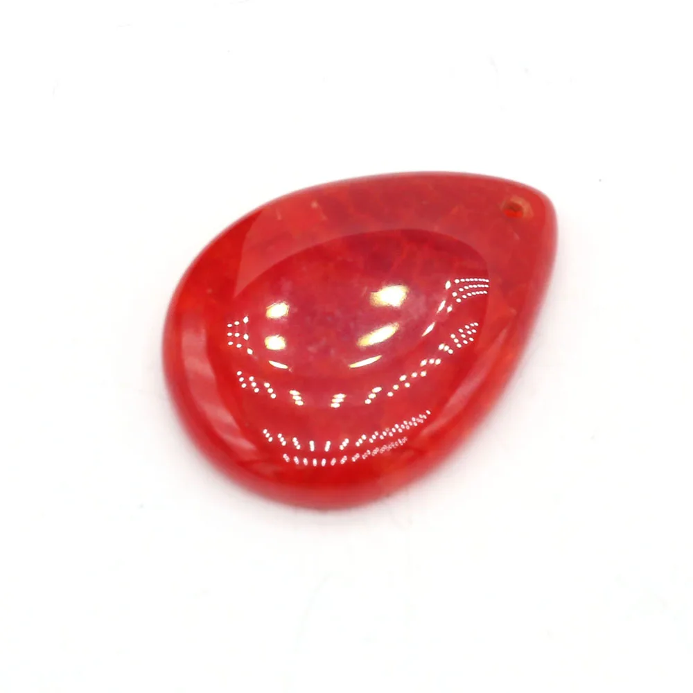 

Natural Stone Scale Agates Crystal Pendants Water Drop Onyx Drilled Pendant for Jewelry Making Diy Women Necklace Accessories