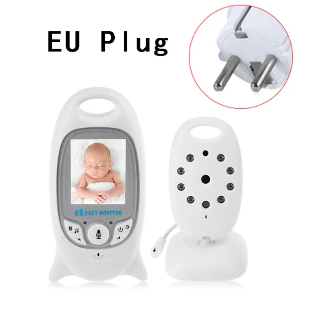 EU Plug IMPORX 2 дюймов беспроводной видео Детский Монитор электронный няня радио няня камера ночного видения контроль температуры 8 Колыбельная - Цвет: EU Plug