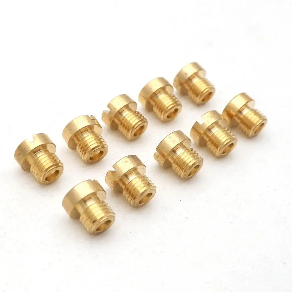 

10pcs 6mm M6 Thread Main Jet For Dellorto Carb Carburetor Injector Nozzle Size 152 155 158 160 162 165 168 170 172 175