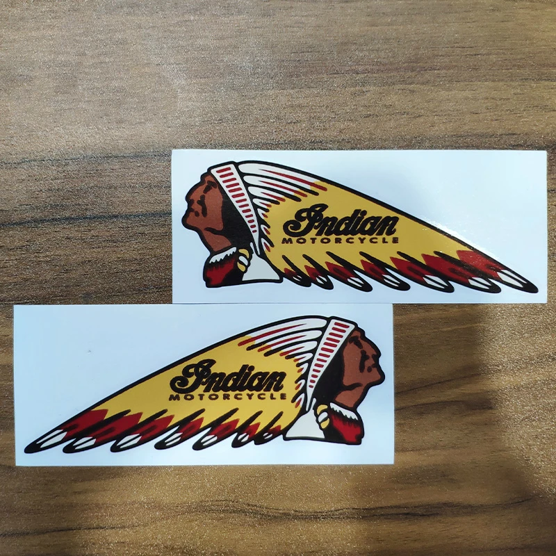 

15cmx6cm Indian chief Vinyl Car stickers Decals Motorcycle Accessories Car-Window Decorative Goods PVC