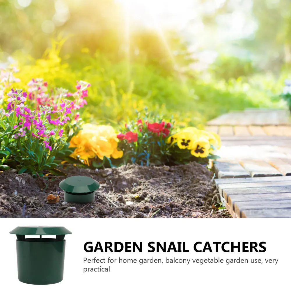 

2Pcs Garden Snail Traps Pest Snail Traps Catch Snail Traps Garden Supplies Green