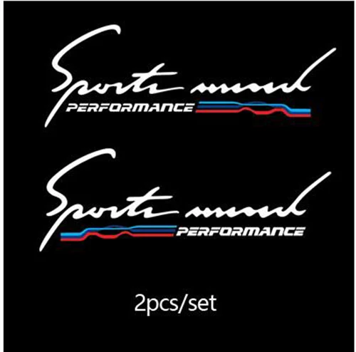 2 шт. 2018 Стильные наклейки светоотражающие на окна автомобиля спортивные для bmw e46