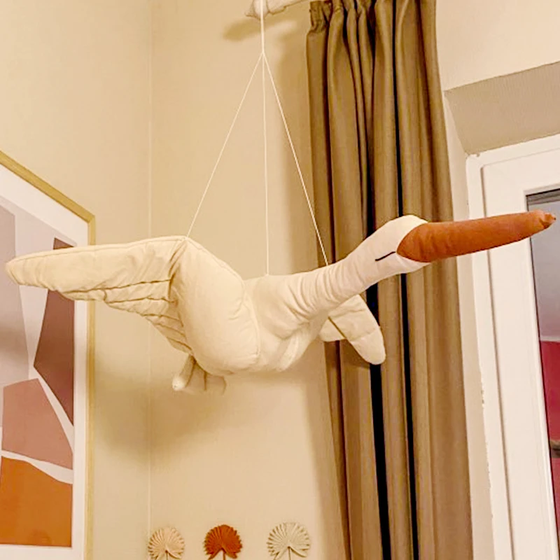 Настенная подвесная плюшевая кукла-Лебедь из хлопковой ткани креативные