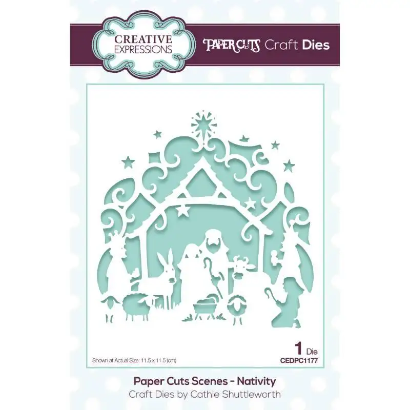 

Christmas Celebration Nativity Metal Cutting Dies Scrapbook Diary Decoration Stencil Embossing Template DIY Greeting Card 2021
