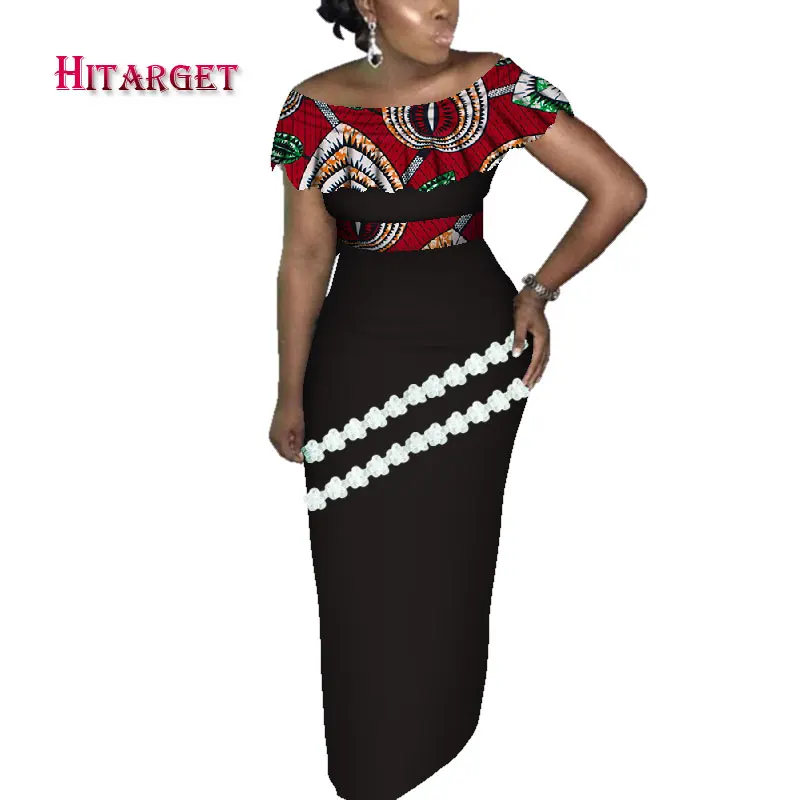Hitarget Danshiki African Women Dresses with Lace and Splicing  African Traditional Clothing for Party/wedding nigerian  WY4223
