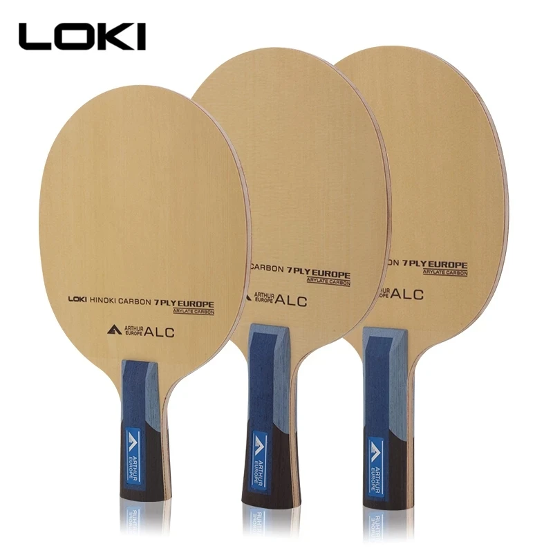 LOKI Arthur EURO ALC Table Tennis Blade Professional 7 Ply Hinoki Carbon Ping Pong Paddle Fast Attack Arc Pingpong Racket