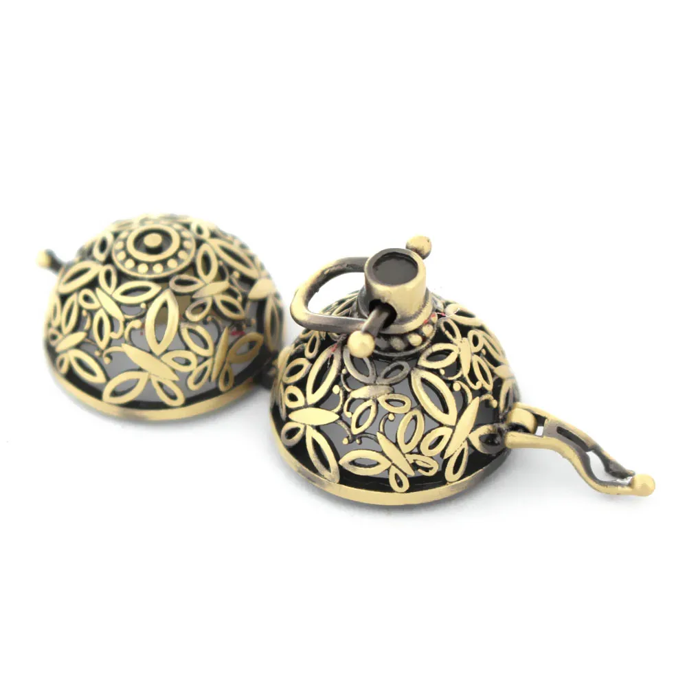 Винтажный круглый подвесной металлический диффузор для эфирных масел в форме