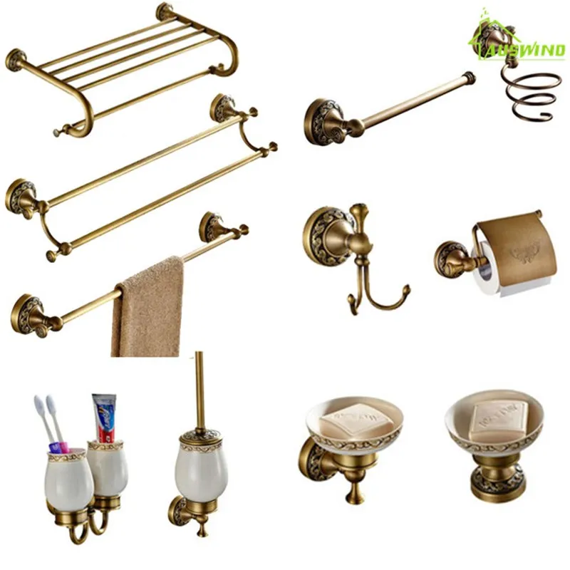 Paper Holder Bathroom Towel Rack Bathroom Accessories Retro Faucet Bathroom Hardware Set