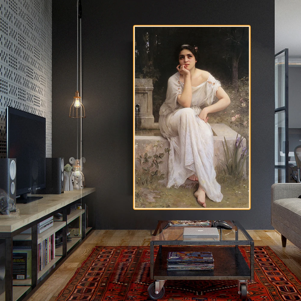 Citon Amable Lenoir Meditation медитация Canvas Холст Картина маслом всемирно известное