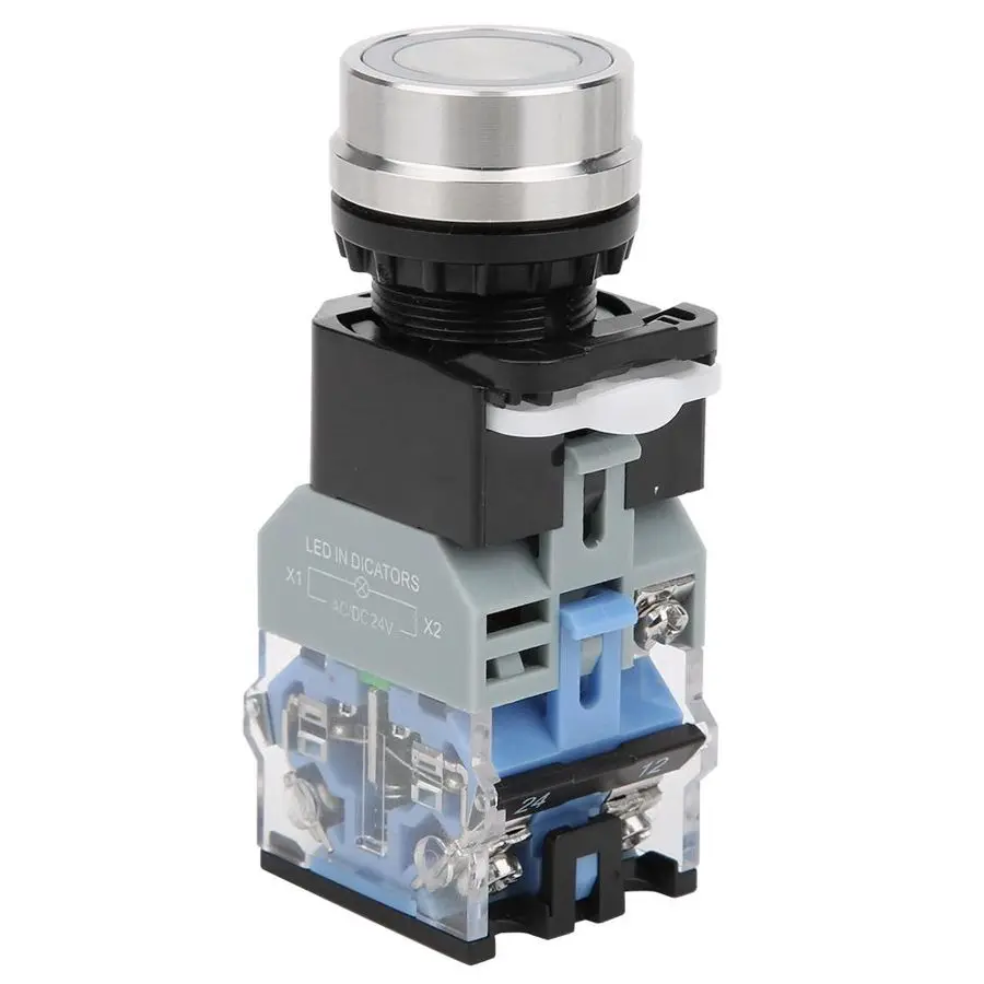 Промышленный кнопочный переключатель с крассветильник светом GQ38 диаметр