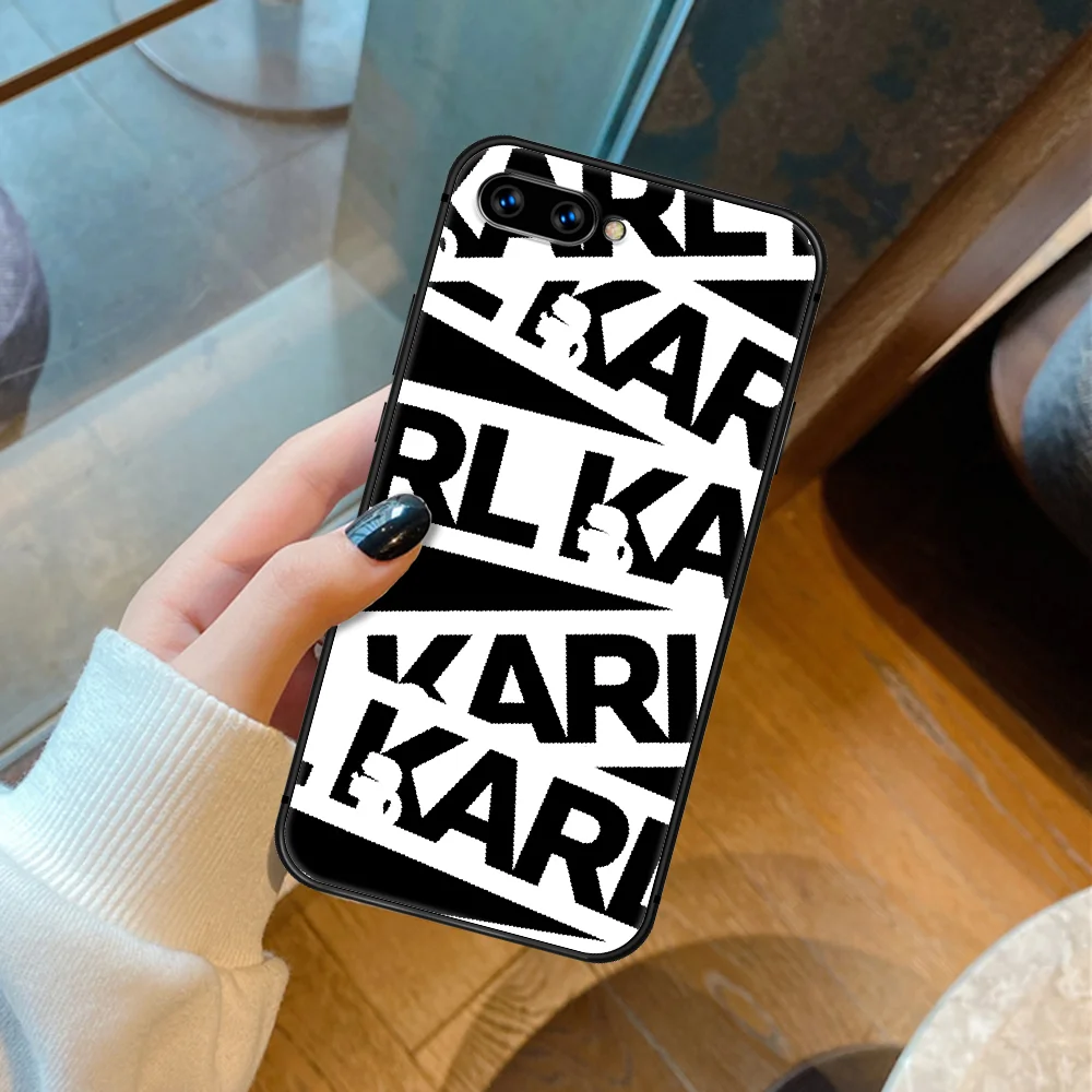 

K-Karls Famous Lagerfelds Cat Phone Case Cover Hull For HUAWEI Honor 6A 7A 8 8A 8S 8x 9 9x 9A 9C 10 10i 20 Lite Pro black Prime