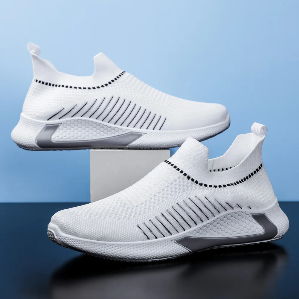 

Tenis Masculino Men Footwear Woven Breathable Comfortable Running Outdoor Sports Shoes Lightweight Sneakers Zapatillas Mujer