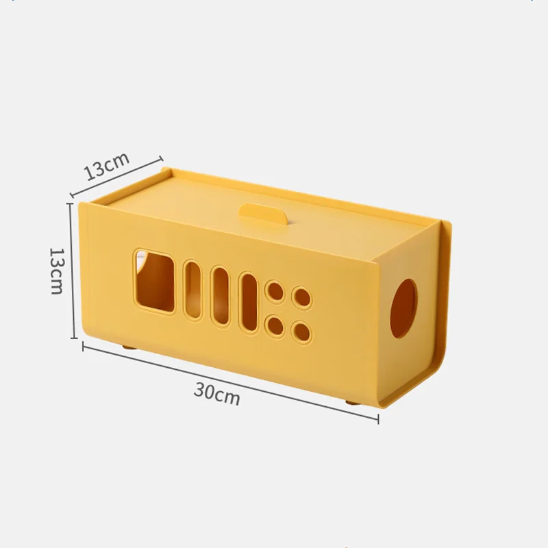 

Plastic Wire Storage Box Dustproof Wire Manager Power Plug Charger Socket Network Cable Finishing Storage Box Household Goods
