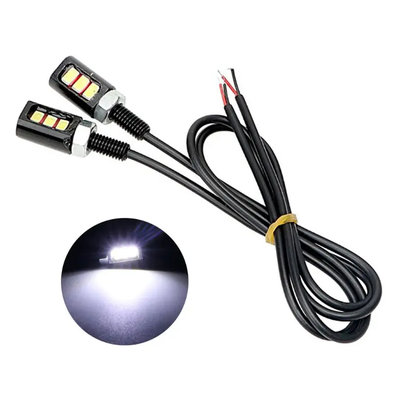2 шт./пара 12V 3W болт 5630 SMD 3 светодиодный фары автомобиля мотоцикла номерной знак