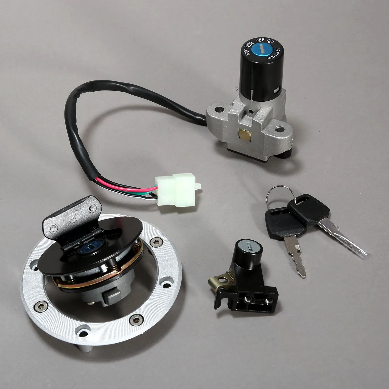 Motorcycle Ignition Switch Kit Assembly Fuel Gas Cap Tank Cover Seat Lock Key Set For Suzuki GSF250 GSF400 GSX750 GS500 | Автомобили и