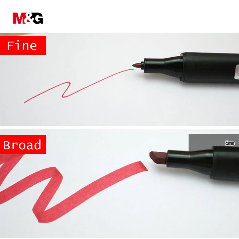 

M&G professional 80color two head watercolor brush marker pens set for drawing quality school stationery office art supply liner