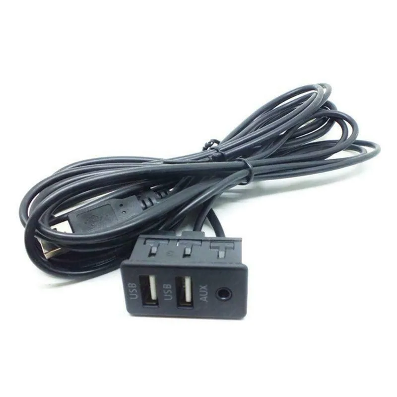

Автомобильные аксессуары, USB-Кабель-адаптер для автомобильного удлинителя приборной панели, запчасти для мобильных телефонов с утапливаем...