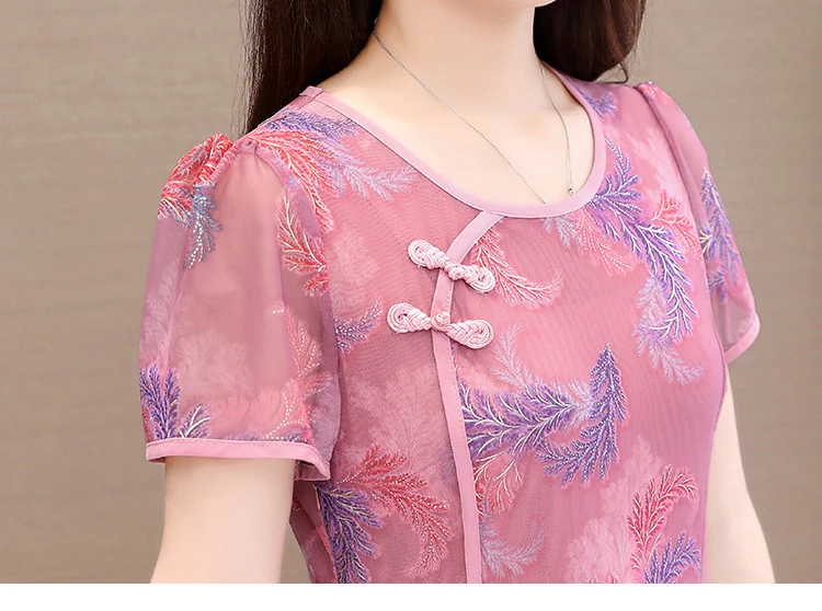 Женское шифоновое платье-трапеция до колен винтажное платье с цветочным принтом