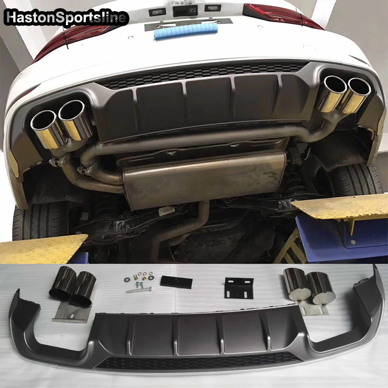 

A3 Rear Bumper Lip Diffuser Fit For Audi A3 S3 2017~2019 Rear Lip Car Styling Auto Modified Accessories