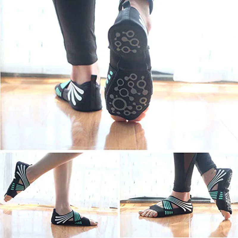 3 цвета модные женские нескользящие носки для йоги фитнеса топ занятия танцами