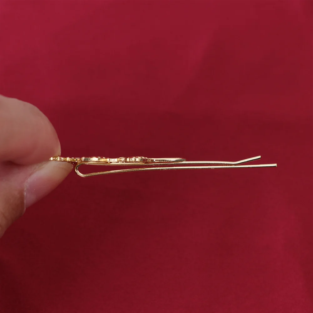 

10pcs Alloy Leaf Hairpins Durable Hair Clips Elegant Barrette Fashion Headdress Hair Decoration for Girls