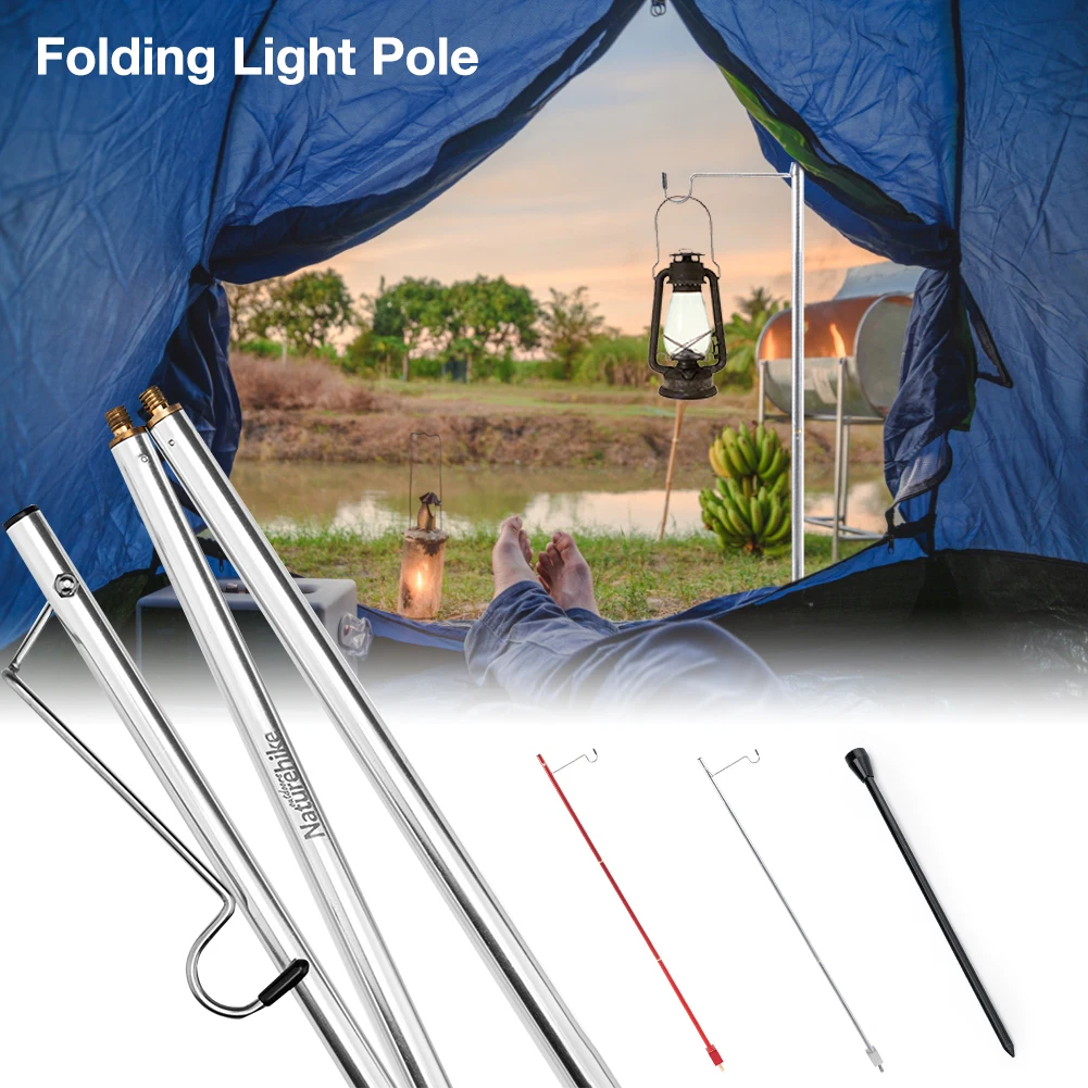 

Camping Table Folding Lamp Pole Portable & Lightweight Aluminum Durable Light Lamp Lantern for Picnic Hiking Backpacking