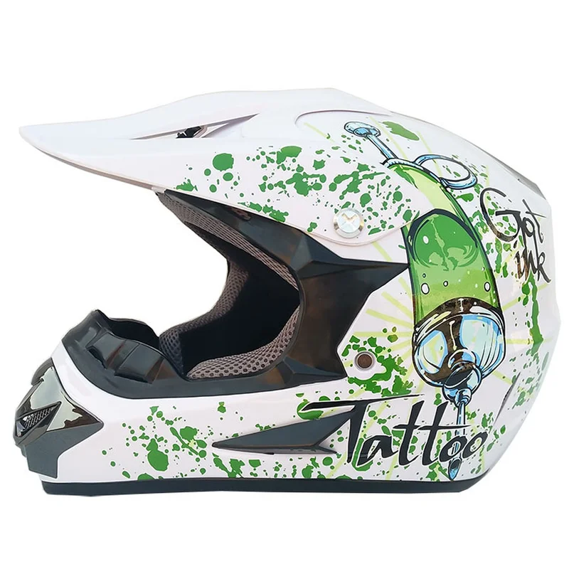 Motocross Helmet Brand Cross Helmet Motorcycle Atv Mtb Downhill Helmet Moto Helmet With Visor Gost Metal Black Dot