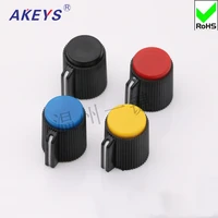 10pcs knp 13 6 0 potentiometer bakelite plastic color knob rotary switch intercom volume adjustment cap