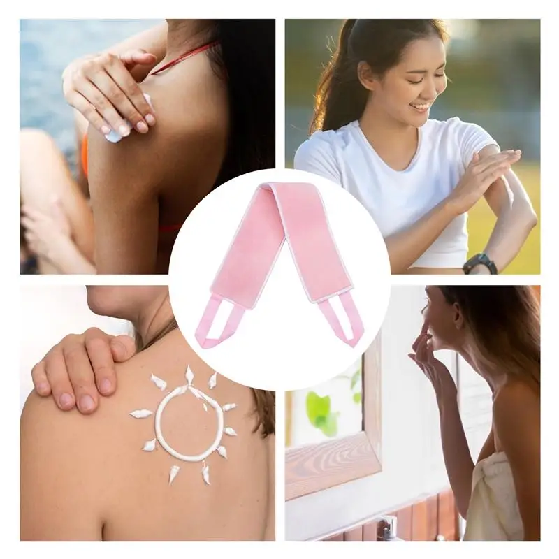 1 шт. флокирующий многоразовый аппликатор для задней части загара лосьона |