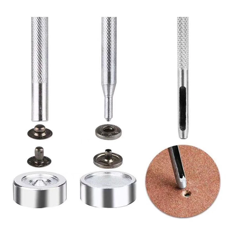 50 sets12.5mm кнопки + вручную установить инструмент в коробке аксессуары