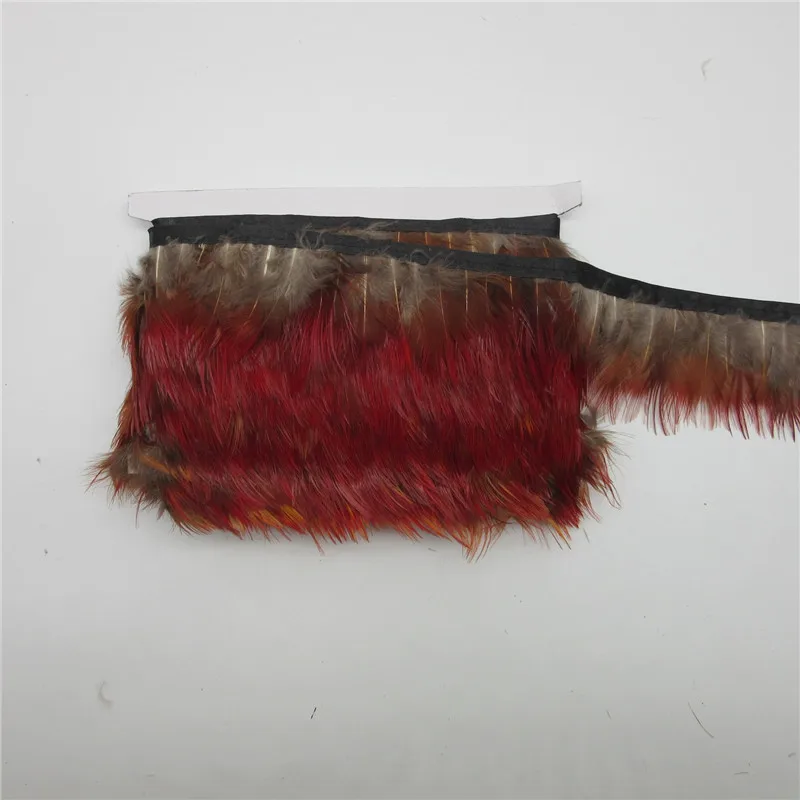 Оптовая продажа 10 ярдов/лот перо фазана отделка для швейной фурнитуры