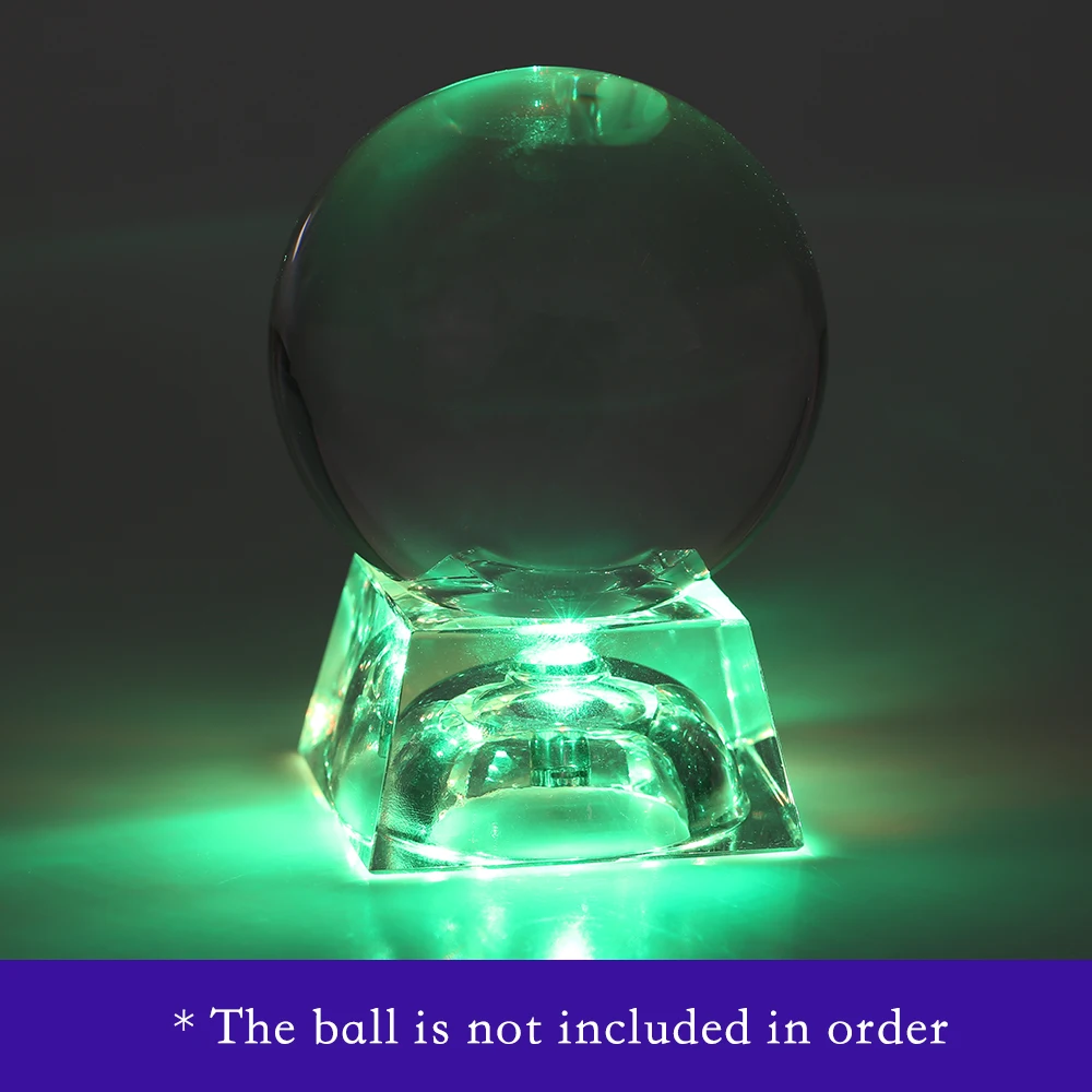 Светящаяся стеклянная подставка для дисплея с хрустальными линзами 60 80 мм 100 120 150