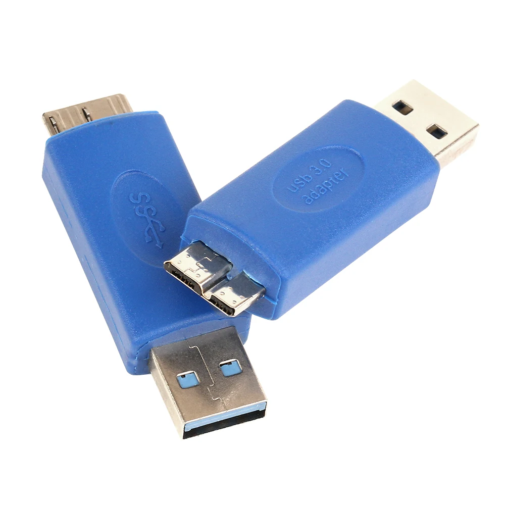 

ZJT37 New USB 3.0 Type A Male to Micro B Male Jack Converting Adapter Blue 100pcs/lot