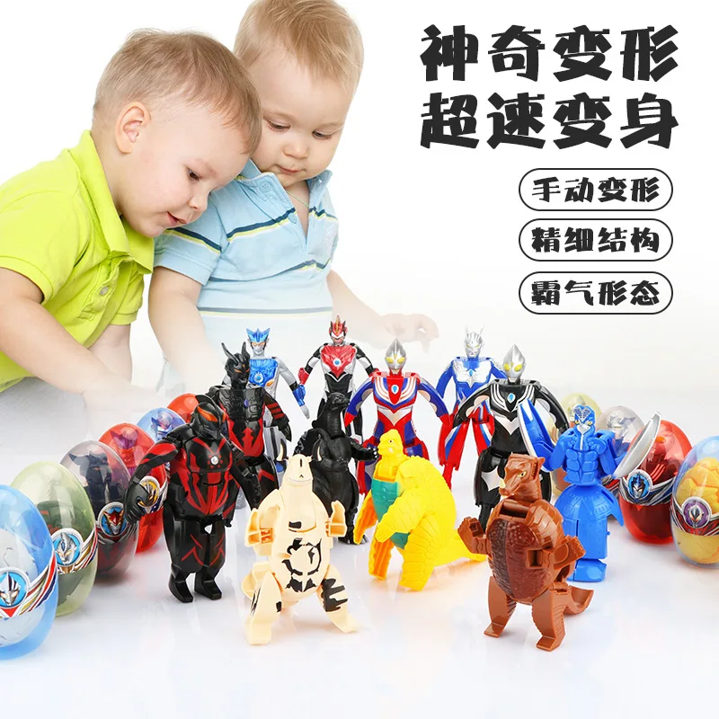 Горячая продажа игрушечное яйцо динозавра деформированное метаморфозированная