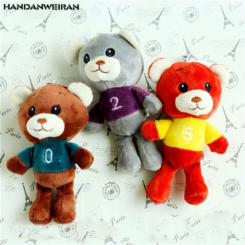 

1PCS New Christmas Gift 15CM Cute 520 Color Bear Doll Animal Fill Pendant Holiday Gift For Girls Boys Childs HANDANWEIRAN