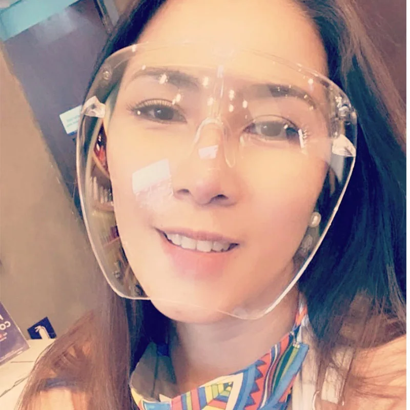 

Прозрачные защитные очки для мужчин и женщин, большие градиентные солнцезащитные аксессуары