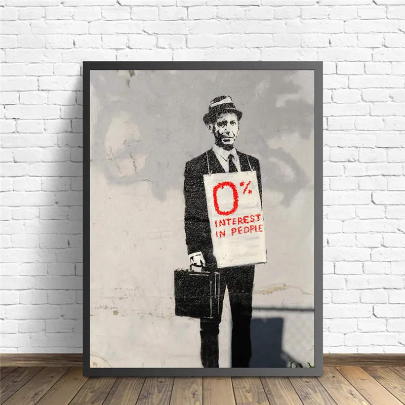 

Interesting Scandinavian Banks Pair Characters Canvas Painting Posters and Prints Living Room Wall Art Picture Decoration