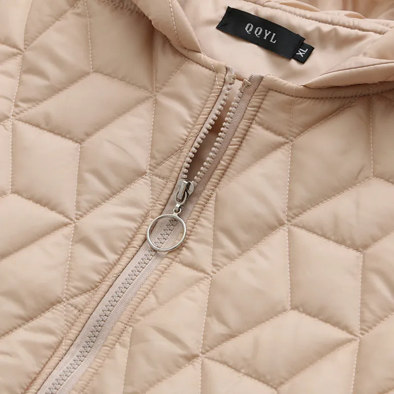 2021 High Quality Women Coat Spring Autumn Fashion Casual Thin Parka European Windproof Long  Hooded Jackets Outerwear
